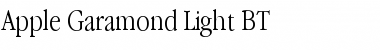 Download Apple Garamond BT Light Font