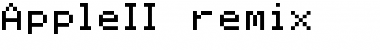Download AppleII remix Regular Font Title Preview