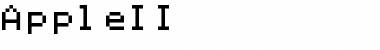 Download AppleII Regular Font Title Preview