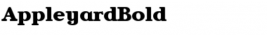 Download AppleyardBold Roman Font Title Preview