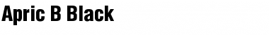 Download Apric B Black Font Title Preview
