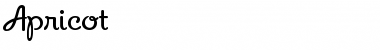 Download Apricot Regular Font Title Preview