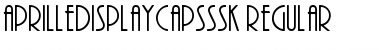 Download AprilleDisplayCapsSSK Regular Font Title Preview