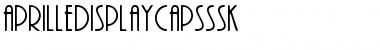Download AprilleDisplayCapsSSK Regular Font Title Preview