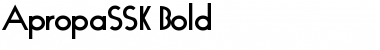 Download ApropaSSK Bold Font Title Preview