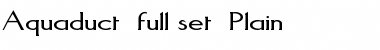 Download Aquaduct (full set) Plain Font Title Preview