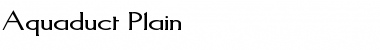 Download Aquaduct Plain Font Title Preview