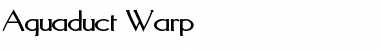 Download Aquaduct Warp Regular Font Title Preview