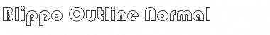 Download Blippo-Outline Normal Font Title Preview