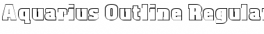 Download Aquarius Outline Regular Font Title Preview