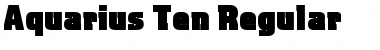 Download Aquarius Ten Regular Font Title Preview