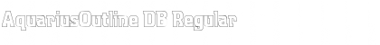 Download AquariusOutline DB Regular Font Title Preview
