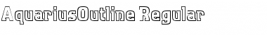 Download AquariusOutline Regular Font Title Preview