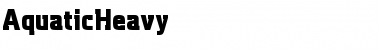 Download AquaticHeavy Regular Font Title Preview