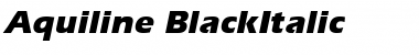 Download Aquiline BlackItalic Font Title Preview
