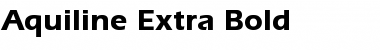 Download Aquiline Extra Bold Bold Font Title Preview