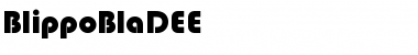 Download BlippoBlaDEE Regular Font Title Preview