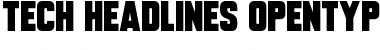 Download Tech Headlines Regular Font Title Preview