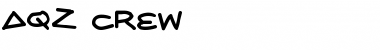 Download AQZ crew Regular Font Title Preview