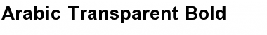 Download Arabic Transparent Bold Font Title Preview