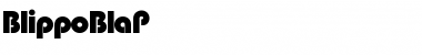 Download BlippoBlaP Regular Font Title Preview