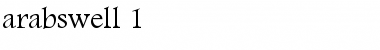 Download arabswell_1 Regular Font Title Preview