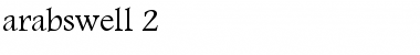 Download arabswell_2 Regular Font Title Preview