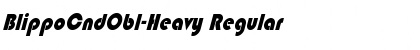 Download BlippoCndObl-Heavy Regular Font Title Preview
