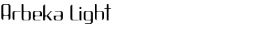 Download Arbeka Light Font Title Preview