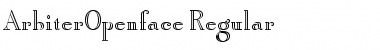 Download ArbiterOpenface Regular Font Title Preview
