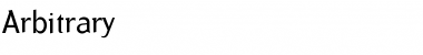 Download Arbitrary Roman Font Title Preview