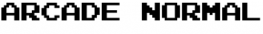 Download Arcade Normal Regular Font Title Preview