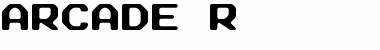 Download Arcade R Font Title Preview