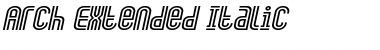 Download ArchExtended Italic Font Title Preview