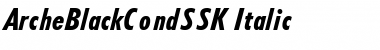 Download ArcheBlackCondSSK Italic Font Title Preview