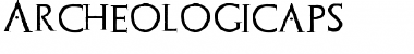 Download Archeologicaps Regular Font Title Preview