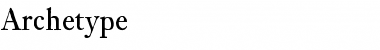 Download Archetype Medium Font Title Preview