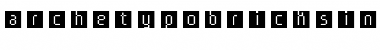 Download ArcheTypoBricksInvers Regular Font Title Preview