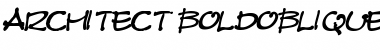 Download Architect BoldOblique Font Title Preview