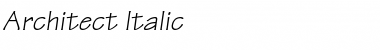 Download Architect Italic Font Title Preview