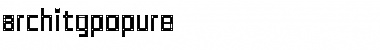 Download ArchiTypoPure Regular Font Title Preview