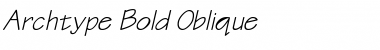 Download Archtype Bold-Oblique Font Title Preview