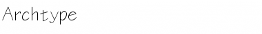 Download Archtype Normal Font Title Preview