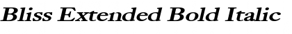 Download Bliss Extended Bold Italic Font Title Preview