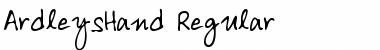 Download ArdleysHand Regular Font Title Preview