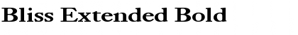 Download Bliss Extended Bold Font Title Preview