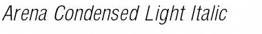 Download Arena Condensed Light Italic Font Title Preview