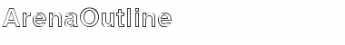 Download ArenaOutline Regular Font Title Preview