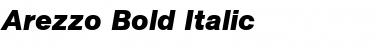 Download Arezzo-Bold Italic Font Title Preview