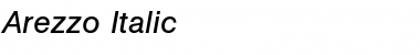 Download Arezzo Italic Font Title Preview